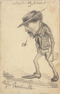 Karikatuur van Henri Cassinelli door Claude Monet